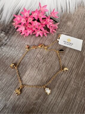 🕷️👻 KENDRA SCOTT Halloween Gold Delicate Adjustable Chain Bracelet